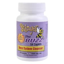 2 Bottles (5 Caplets each) Stinger The Buzz 5x Strength 1 Hour Total Detox W/...