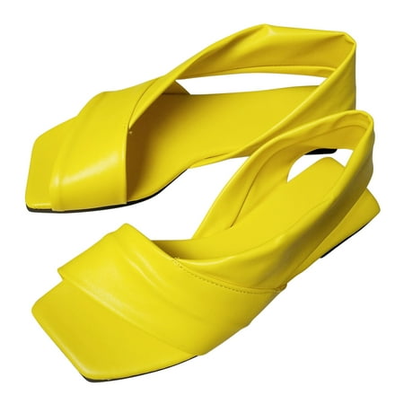 TUOBARR Flat Sandals for Women New Summer Flat Sole Women s Shoes Casual Beach Outwear Open Toe SandalsYellow
TUOBARR Flat Sandals for Women New Summer Flat Sole Women s Shoes Casual Beach Outwear Open Toe SandalsYellow
