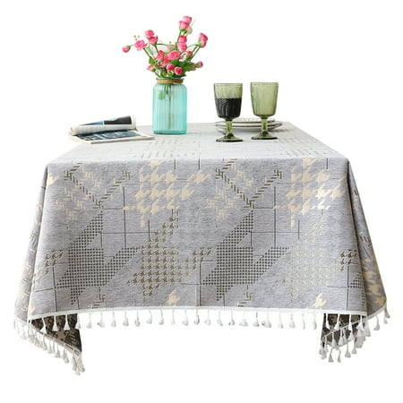 Tablecloths For Rectangle Tables Chidori Grid Jacquard Tablecloth With Tassel Soft Washable Elegant Cotton Linen Table Covers For Dining Room Kitchen Outdoor-Grey B-100x160cm
Tablecloths For Rectangle Tables Chidori Grid Jacquard Tablecloth With Tassel Soft Washable Elegant Cotton Linen Table Covers For Dining Room Kitchen Outdoor-Grey B-100x160cm