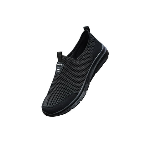UKAP Men Sneakers Slip On Walking Shoes Mesh Casual Shoe Non-Slip Sport Flats Mens Hollow Out Breathable Black 9.5
UKAP Men Sneakers Slip On Walking Shoes Mesh Casual Shoe Non-Slip Sport Flats Mens Hollow Out Breathable Black 9.5