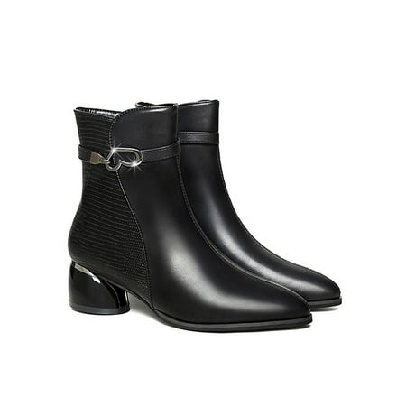 Ritualay Womens Ankle Boots Pointed Toe Block Heels Bootie Side Zip Booties Anti-Slip Casual Winter Shoes Business Work Chunky Heel Dress Boot Black 7
Ritualay Womens Ankle Boots Pointed Toe Block Heels Bootie Side Zip Booties Anti-Slip Casual Winter Shoes Business Work Chunky Heel Dress Boot Black 7