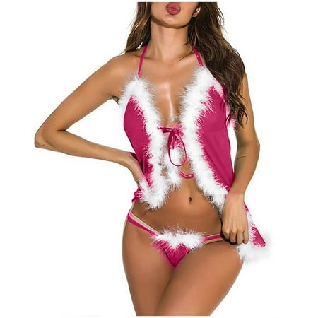 Ydkzymd Lingerie for Women Front Closure Deep V Christmas Costume Flannel Plush Sexy Bra and Panty Multicolor L
Ydkzymd Lingerie for Women Front Closure Deep V Christmas Costume Flannel Plush Sexy Bra and Panty Multicolor L