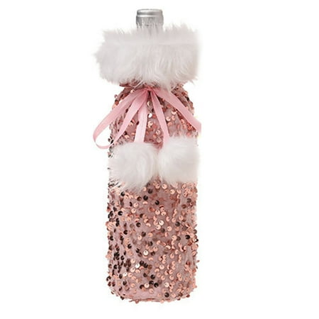 ActFu Wine Bottle Covers Sequins Bow Decorative Portable Drawstring Wine Bottle Bags for Christmas
ActFu Wine Bottle Covers Sequins Bow Decorative Portable Drawstring Wine Bottle Bags for Christmas