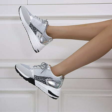 Aayomet Women Sneakers Colorblock Fashion Size Large Casual Women s Sequins Lace-up Women s Gray 8.5
Aayomet Women Sneakers Colorblock Fashion Size Large Casual Women s Sequins Lace-up Women s Gray 8.5