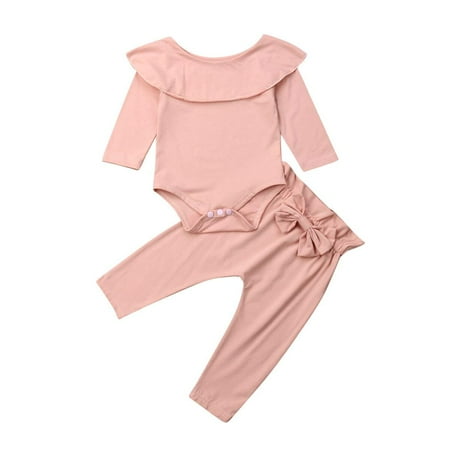 Newborn Baby Girl 2PC set Ruffle Collar Long Sleeve Top Pant Suit Infant Children Girl Cloth
Newborn Baby Girl 2PC set Ruffle Collar Long Sleeve Top Pant Suit Infant Children Girl Cloth