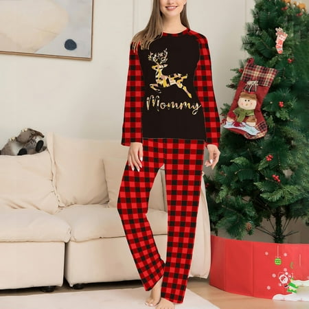 Yrtoes Parent-Child Warm Christmas Suit Homewear Lattice Pajamas Long-Sleeved Trousers Two-Piece Set(mom) womens christmas pajamas
Yrtoes Parent-Child Warm Christmas Suit Homewear Lattice Pajamas Long-Sleeved Trousers Two-Piece Set(mom) womens christmas pajamas
