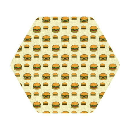 Giroia Burgers And Hot Dogs Coasters Leather Coasters Set of 6 Coaster for Drinks Hexagon
Giroia Burgers And Hot Dogs Coasters Leather Coasters Set of 6 Coaster for Drinks Hexagon