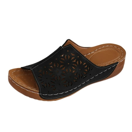 Women s Summer Fashion Open Toe Hollow Solid Color Leather Sandals Slippers Casual Comfortable Out Beach Slippers
Women s Summer Fashion Open Toe Hollow Solid Color Leather Sandals Slippers Casual Comfortable Out Beach Slippers