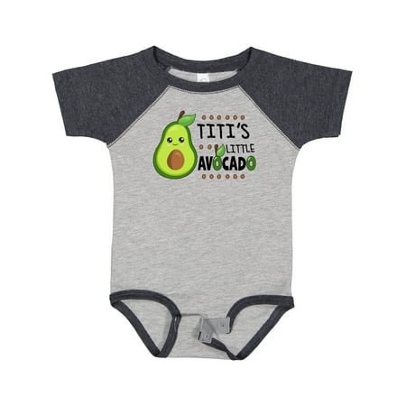 Inktastic Titi s Little Avocado with Cute Baby Avocado Gift Baby Boy or Baby Girl Bodysuit