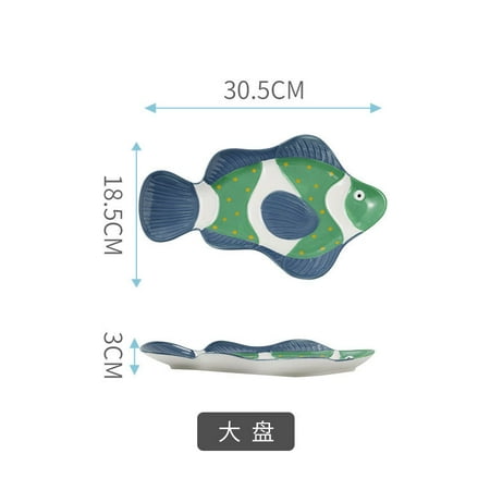 Serving Plate Fish Serving Plate Ceramic Fish Dish Ceramic Fish Tray Serving Plate for Home Storage
Serving Plate Fish Serving Plate Ceramic Fish Dish Ceramic Fish Tray Serving Plate for Home Storage