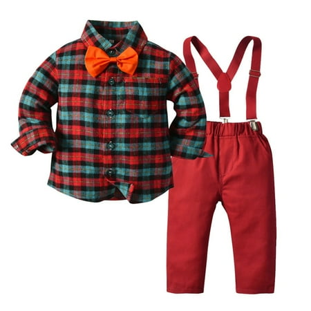 Toddler Baby Boys Gentleman Outfit Bow Tie Shirt+ Suspender Pant Clothes Sets Infant Tuxedo Suit
Toddler Baby Boys Gentleman Outfit Bow Tie Shirt+ Suspender Pant Clothes Sets Infant Tuxedo Suit