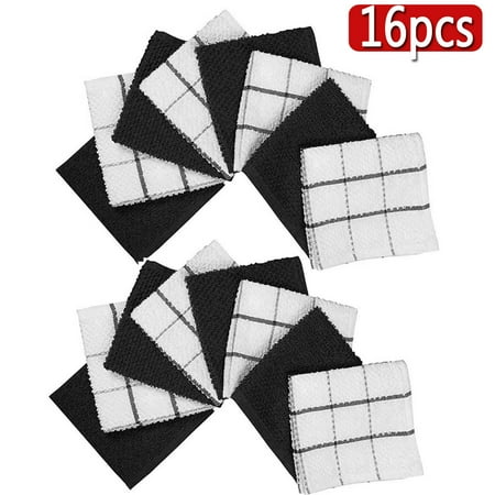 Dish Cloth|Set of 16 12 x 12 Inches|Durable Super Soft and Absorbent |100% Cotton Dish Rags(style A+style B)
Dish Cloth|Set of 16 12 x 12 Inches|Durable Super Soft and Absorbent |100% Cotton Dish Rags(style A+style B)