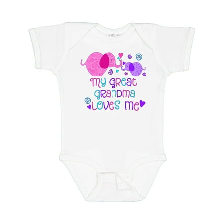 Inktastic My Great Grandma Loves Me- Cute Elephants Gift Baby Boy or Baby Girl Bodysuit
Inktastic My Great Grandma Loves Me- Cute Elephants Gift Baby Boy or Baby Girl Bodysuit