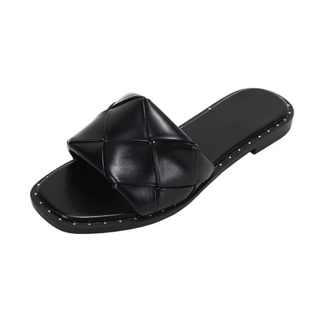 Saodimallsu Women s Square Open Toe Single Band Comfort Slides Slip on Flat Sandals
Saodimallsu Women s Square Open Toe Single Band Comfort Slides Slip on Flat Sandals