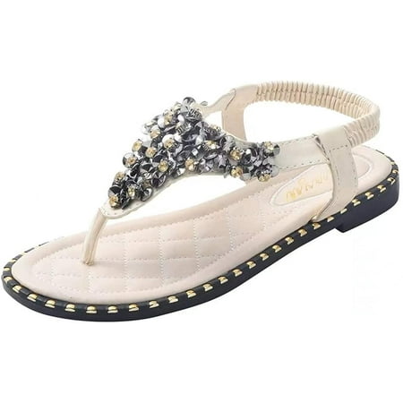 Yektic Women s Summer Shining Rhinestone Flat Sandals Comfortable Flip Flops Beach Shoes Ankle T-Strap Thong Elastic Flat Sandals
Yektic Women s Summer Shining Rhinestone Flat Sandals Comfortable Flip Flops Beach Shoes Ankle T-Strap Thong Elastic Flat Sandals