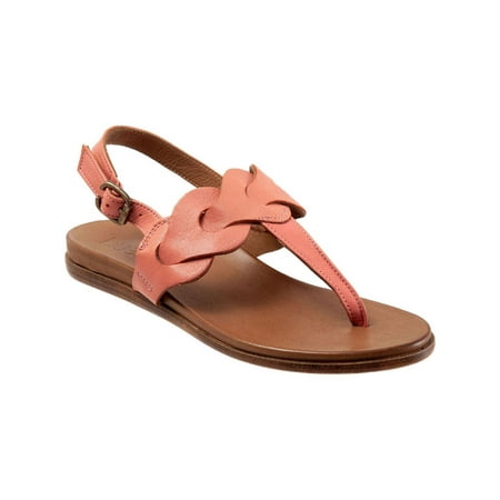 Bueno Womens Whitney Open-toe Leather Thong Sandals