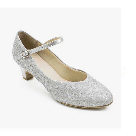 Dance Ballroom Sparkle Silver 10.0M Adult Ballet Jazz Hip Hop