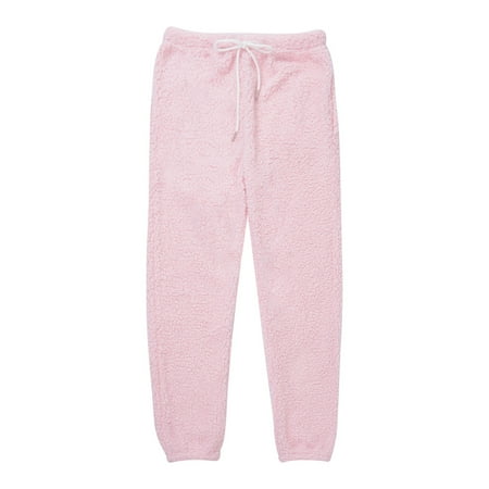 Bmnmsl Women Pajama Pants Warm Fleece Lounge Pants Sleepwear Bottoms with Pockets