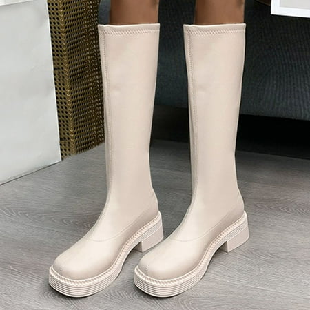 Toe Thick Women s Heel Zipper Round Color Back Boots Solid Elastic Fashion women s boots
Toe Thick Women s Heel Zipper Round Color Back Boots Solid Elastic Fashion women s boots