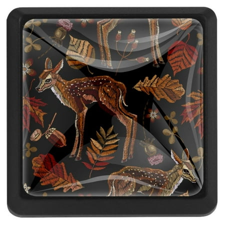 Ownta Square with Screws 3 Pcs for Cupboard Dressing Table Bookcase Drawer Pull Handle Cabinet Door Knobs Forest Deer Autumn Leaves
Ownta Square with Screws 3 Pcs for Cupboard Dressing Table Bookcase Drawer Pull Handle Cabinet Door Knobs Forest Deer Autumn Leaves