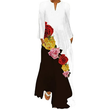 Floleo Women s Dress Clearance Fall Summer Sexy Digital Printed Long V-neck With Pockets Long Sleeve
Floleo Women s Dress Clearance Fall Summer Sexy Digital Printed Long V-neck With Pockets Long Sleeve