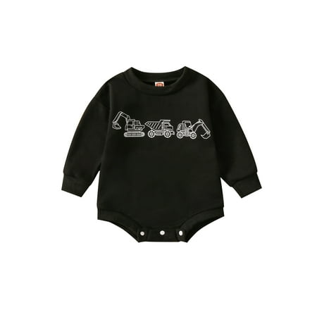 Infant Baby Crewneck Sweatshirt Jumpsuits Digger Print Long Sleeve Shirt Pullover Rompers Clothes
Infant Baby Crewneck Sweatshirt Jumpsuits Digger Print Long Sleeve Shirt Pullover Rompers Clothes