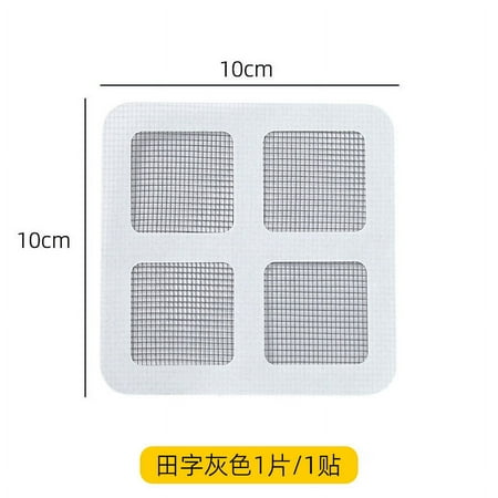 NUOLUX 15 Sheets Mesh Screen Repair Patches Window Screen Patches Adhesive Door Mesh Screen Patch
