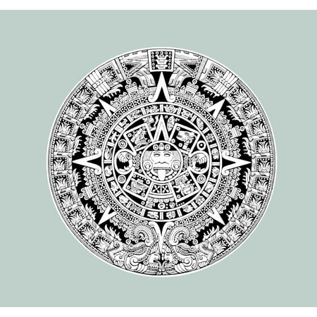 Aztec Calendar Wall Decal 20