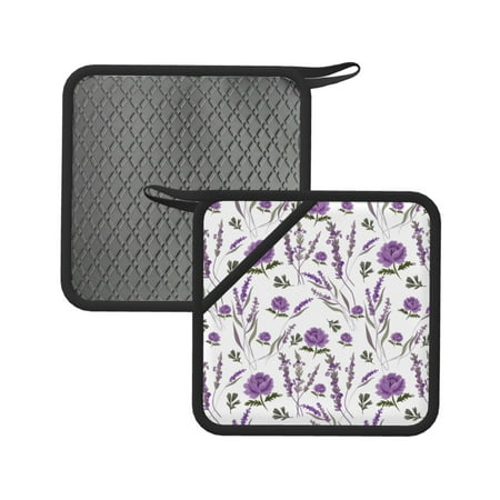 2PCS Pot Holders for Kitchen - Heat Resistant Silicone Pot Holders with Hanging Loop Lavender Flowers Fujiman Non Slip Oven Hot Pads Potholders for Decor Baking Cooking Kitchen
2PCS Pot Holders for Kitchen - Heat Resistant Silicone Pot Holders with Hanging Loop Lavender Flowers Fujiman Non Slip Oven Hot Pads Potholders for Decor Baking Cooking Kitchen