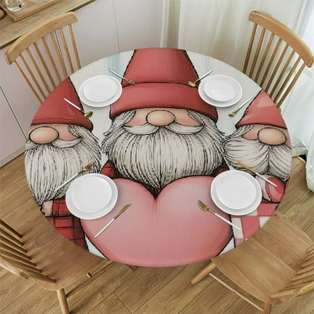 SHERONV Gnomes Hearts Gift Round Tablecloth 100% Polyester Washable for Home Kitchen Outdoor Decoration - Stain-Resistant and Wrinkle-Resistant 54 -58
SHERONV Gnomes Hearts Gift Round Tablecloth 100% Polyester Washable for Home Kitchen Outdoor Decoration - Stain-Resistant and Wrinkle-Resistant 54 -58
