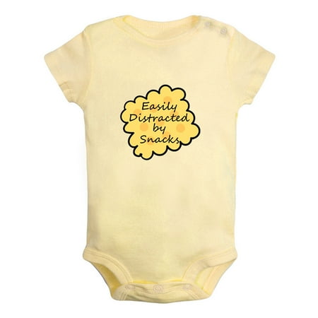 iDzn Easily Distracted by Snacks Funny Rompers For Babies Newborn Baby Unisex Bodysuits Infant Jumpsuits Toddler 0-24 Months Kids One-Piece Oufits
iDzn Easily Distracted by Snacks Funny Rompers For Babies Newborn Baby Unisex Bodysuits Infant Jumpsuits Toddler 0-24 Months Kids One-Piece Oufits