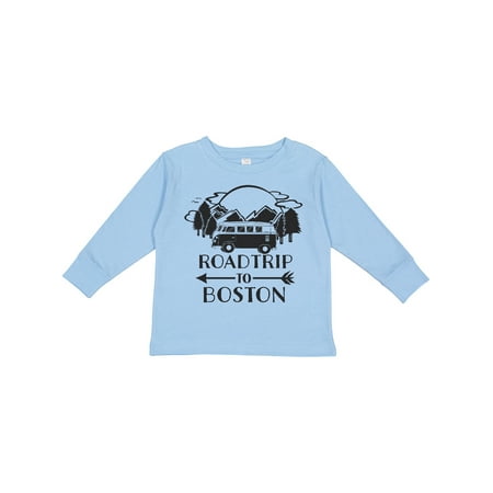Inktastic Road Trip to Boston Gift Toddler Boy or Toddler Girl Long Sleeve T-Shirt