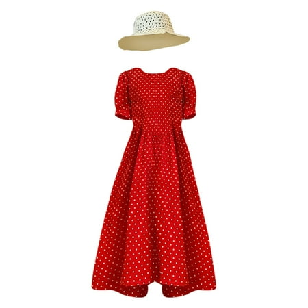 WUDATI Summer Princess Girl Party Dress Girls New Summer Red Polka Dot Round Neck Bubble Sleeve Big Bow Princess Dress+Sun Hat Performance dress perfectly comfortable
WUDATI Summer Princess Girl Party Dress Girls New Summer Red Polka Dot Round Neck Bubble Sleeve Big Bow Princess Dress+Sun Hat Performance dress perfectly comfortable