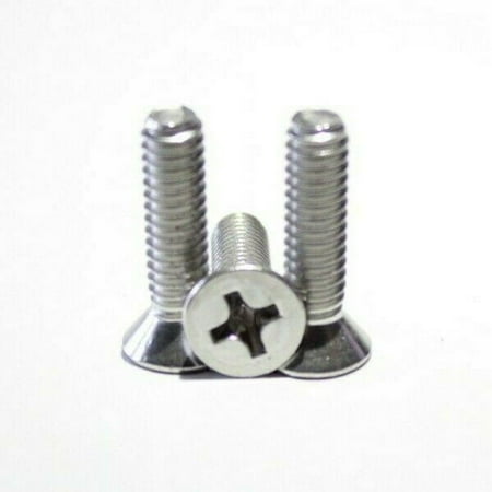 1/4 -20 Phillips flat head Machine screws Stainless steel 18-8 (1in. 5)
