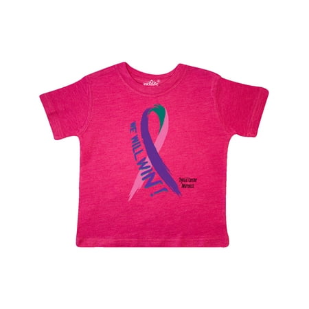 Inktastic We Will Win Against Thyroid Cancer Ribbon Gift Toddler Boy or Toddler Girl T-Shirt
Inktastic We Will Win Against Thyroid Cancer Ribbon Gift Toddler Boy or Toddler Girl T-Shirt