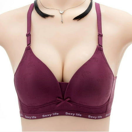 VERUGU Deangelmon Seamless Bras for Women Women s No Steel Ring Lactation Vest Bra Back Adjustment Yoga Running Bra Wine
VERUGU Deangelmon Seamless Bras for Women Women s No Steel Ring Lactation Vest Bra Back Adjustment Yoga Running Bra Wine