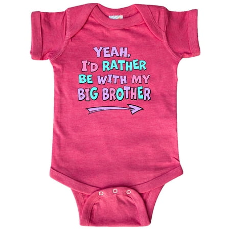 Inktastic Yeah I d Rather be with My Big Brother Pink Blue Purple Gift Baby Boy or Baby Girl Bodysuit
Inktastic Yeah I d Rather be with My Big Brother Pink Blue Purple Gift Baby Boy or Baby Girl Bodysuit