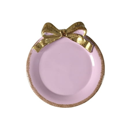 Delicate Round Platter with Elegant Bow-knot Decorative Tableware for Serving Dessert or Fruit(Purple)
Delicate Round Platter with Elegant Bow-knot Decorative Tableware for Serving Dessert or Fruit(Purple)