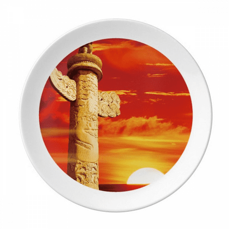Red Sun Sky Ornamental Column China Plate Decorative Porcelain Salver Tableware Dinner Dish
Red Sun Sky Ornamental Column China Plate Decorative Porcelain Salver Tableware Dinner Dish