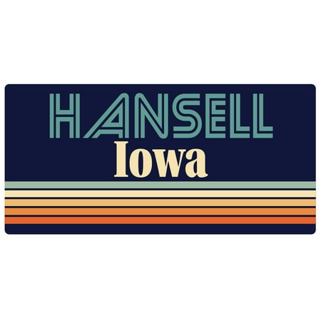 Hansell Iowa 5 x 2.5-Inch Fridge Magnet Retro Design