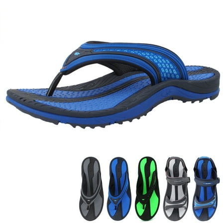 Signatue Unisex Flip Flops: 8508 Blue EU39 (Women Size 8.5-9 & Men Size 7-7.5)
