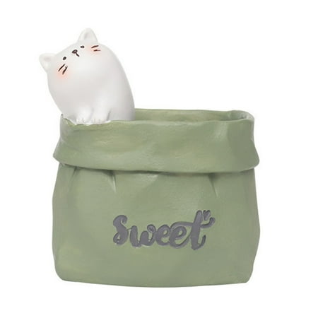 Animal Flower Pot Resin Small Makeup Brush Storage Pen Holder Vintage Paper Bag Flower Pot
Animal Flower Pot Resin Small Makeup Brush Storage Pen Holder Vintage Paper Bag Flower Pot