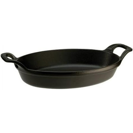 cast iron 12.5-inch x 9-inch oval baking dish - matte black made in france
cast iron 12.5-inch x 9-inch oval baking dish - matte black made in france