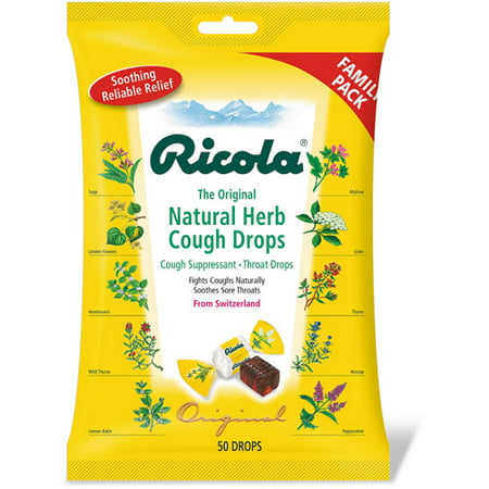 Ricola: Natural Herb Cough Drops, 50 Ct - Walmart.com
