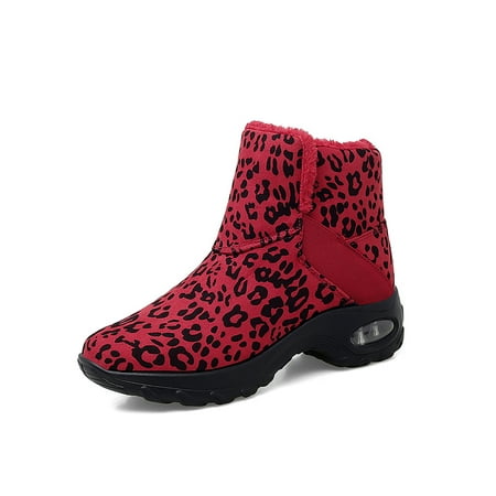 Ritualay Women Comfort Mid Calf Boot Slip-Resistant Leopard Print Walking Shoe Work Cold Weather Plush Lining Warm Shoes Red 7.5
Ritualay Women Comfort Mid Calf Boot Slip-Resistant Leopard Print Walking Shoe Work Cold Weather Plush Lining Warm Shoes Red 7.5