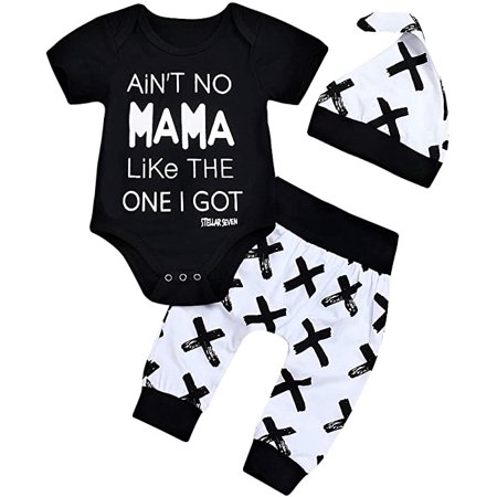 Colofity 3PC Newborn Baby Boy Romper Jumpsuit Tops + Long Pants + Hat Outfits Clothes Set
Colofity 3PC Newborn Baby Boy Romper Jumpsuit Tops + Long Pants + Hat Outfits Clothes Set