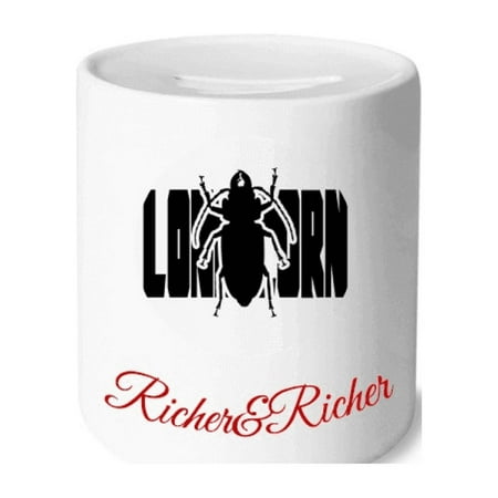 Insect Harm Phobia Longicorn Rich and Rich Bank Saving Box Coin