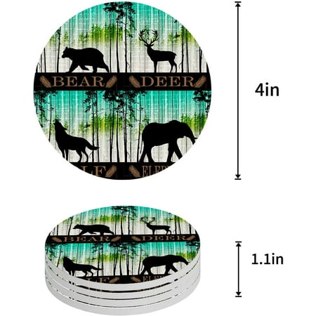 KXMDXA in The Forest Gradient Wood Grain Set of 6 Round Coaster for Drinks Absorbent Ceramic Stone Coasters Cup Mat with Cork Base for Home Kitchen Room Coffee Table Bar Decor
KXMDXA in The Forest Gradient Wood Grain Set of 6 Round Coaster for Drinks Absorbent Ceramic Stone Coasters Cup Mat with Cork Base for Home Kitchen Room Coffee Table Bar Decor