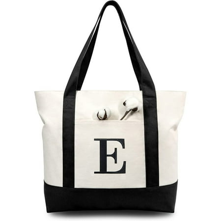 Embroidery Initial Canvas Tote Bag Personalized Present Bag Suitable For Wedding Birthday Beach Holiday Is A Great Gift For Women Mom Teachers Friends Bridesmaids (E)
Embroidery Initial Canvas Tote Bag Personalized Present Bag Suitable For Wedding Birthday Beach Holiday Is A Great Gift For Women Mom Teachers Friends Bridesmaids (E)