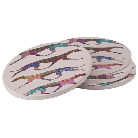 KuzmarK Whippet Patchwork Pattern Coasters for Drinks Absorbent Ceramic Stone Round Cork Backing
KuzmarK Whippet Patchwork Pattern Coasters for Drinks Absorbent Ceramic Stone Round Cork Backing